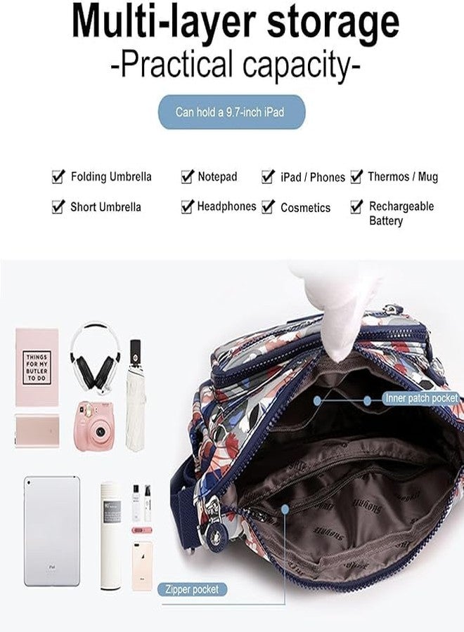 موكا حقيبة كتف نسائية من النايلون من MOCA - خفيفة الوزن، متينة، وأنيقة، مناسبة للمراهقات، والنساء، وللعمل، والسفر، والاستخدام اليومي - Image 5